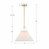 GAM-71005-AG Crystorama Gamma 1 Light Aged Brass Chandelier