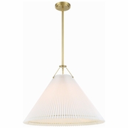 GAM-71005-AG Crystorama Gamma 1 Light Aged Brass Chandelier