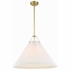 GAM-71005-AG Crystorama Gamma 1 Light Aged Brass Chandelier