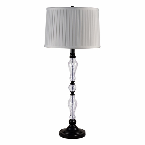 GB18318 Dale Tiffany Theola 24% Lead Hand Cut Crystal Table Lamp