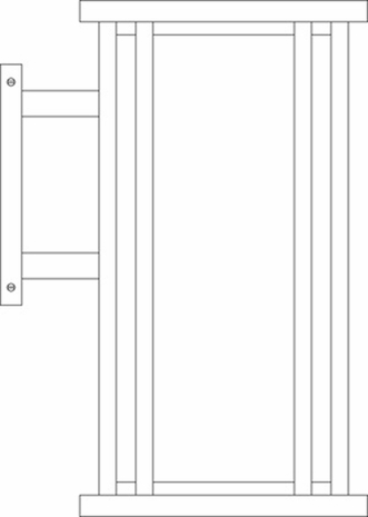 GLB-9 Arroyo Craftsman 9" Glencoe Wall Mount