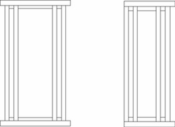 GLS-6 Arroyo Craftsman 6" Glencoe Flush Wall Mount