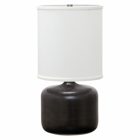 House of Troy GS120-BM Scatchard Stoneware Table Lamps in Black Matte
