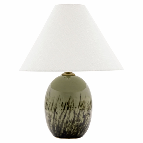 House of Troy GS140-DCG Scatchard Stoneware Table Lamps in Decorated Celadon