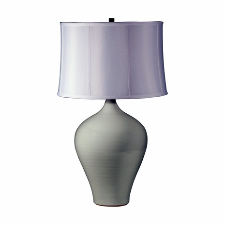 House of Troy GS160-WG Scatchard Stoneware Table Lamps in White Gloss
