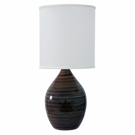House of Troy GS201-TE Scatchard Stoneware Table Lamps in Tigers Eye