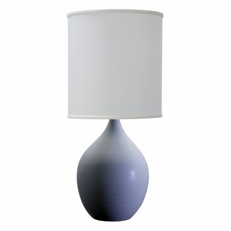 House of Troy GS201-WM Scatchard Stoneware Table Lamps in White Matte