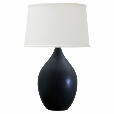 House of Troy GS202-BM Scatchard Stoneware Table Lamps in Black Matte