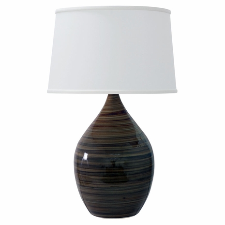 GS202-TE House of Troy Scatchard 18.5" Stoneware Table Lamp In Tigers Eye