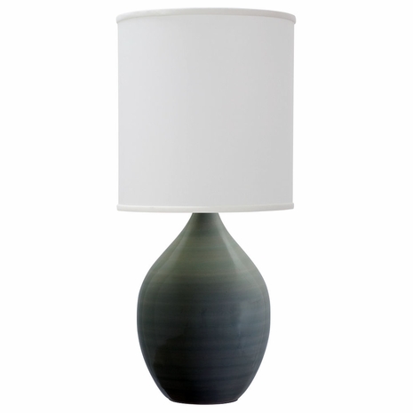GS301-CG House of Troy Scatchard 24" Stoneware Table Lamp In Celadon