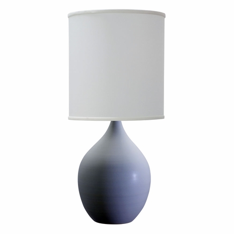 GS301-WM House of Troy Scatchard 24" Stoneware Table Lamp In White Matte