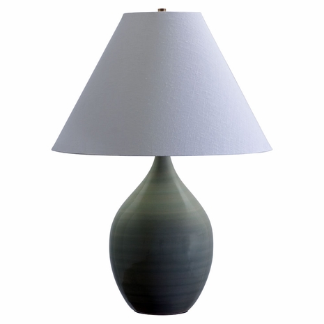 GS400-CG House of Troy Scatchard 28" Stoneware Table Lamp In Celadon