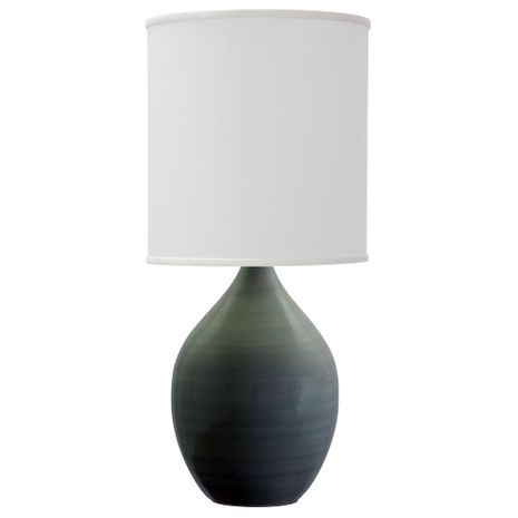 GS401-CG House of Troy Scatchard 30" Stoneware Table Lamp In Celadon