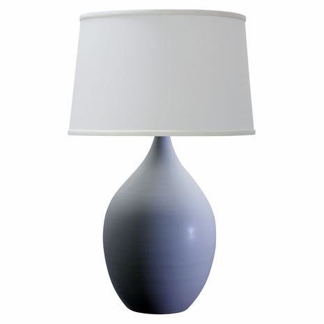 GS402-WM House of Troy Scatchard 24.5" Stoneware Table Lamp In White Matte