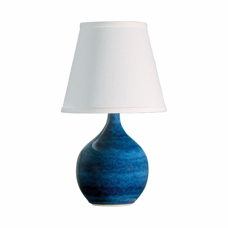 GS50-BG House of Troy Scatchard 13.5" Mini Accent Lamp In Blue Gloss