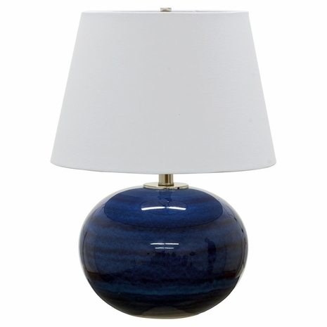 House of Troy GS700-BG Scatchard Stoneware Table Lamps in Blue Gloss