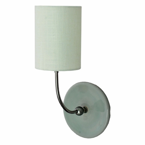 House of Troy GS775-SNGG Scatchard Stoneware Wall Swings in Gray Gloss And Satin Nickel