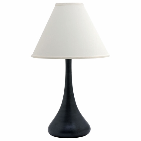 House of Troy GS801-BM Scatchard Stoneware Table Lamps in Black Matte