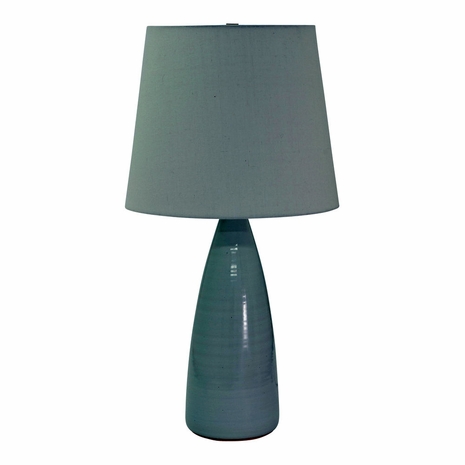 House of Troy GS850-WG Scatchard Stoneware Table Lamps in White Gloss