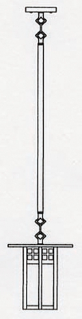 GSH-9 Arroyo Craftsman 9" Glasgow Stem Mount Pendant