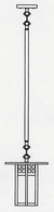 GSH-9 Arroyo Craftsman 9" Glasgow Stem Mount Pendant Light