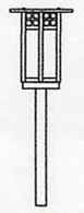 GSP-6L Arroyo Craftsman 6" Glasgow Long Body Outdoor Stem Mount Light