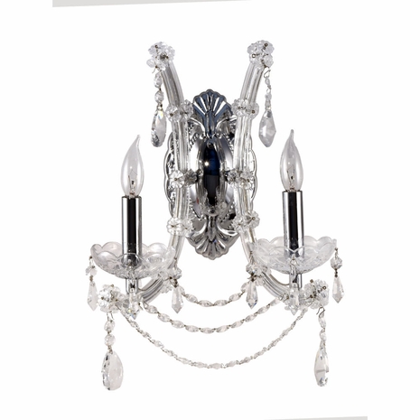 GW10301 Dale Tiffany Mcgregor Crystal Wall Sconce