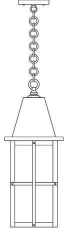 HH-8L Arroyo Craftsman 8" Hartford Long Body Pendant