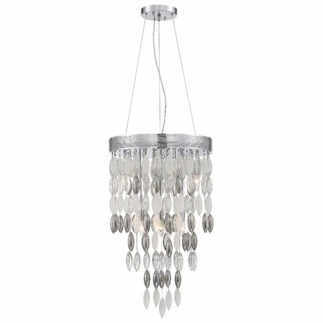 HUD-A2216-CH Crystorama Hudson 6 Light Polished Chrome Chandelier