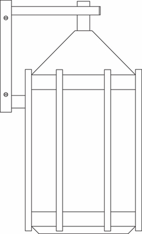 IB-8 Arroyo Craftsman Inveraray 1 Light Wall Mount