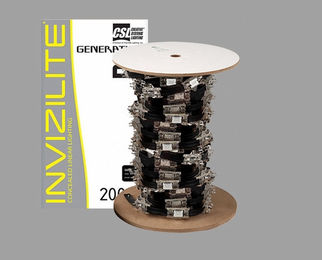 INV100-4BK CSL Lighting 100ft Spool with 4 inch Spacing in black Finish