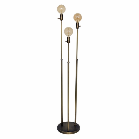 IR703-AB House of Troy Ira Three Light Adjustable Floor Lamp