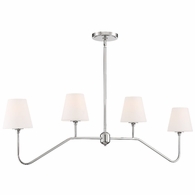 KEE-A3004-PN Crystorama Keenan 4 Light Polished Nickel Chandelier