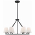 KEE-A3006-BF Crystorama Keenan 6 Light Black Forged Chandelier