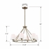 KEE-A3006-VG Crystorama Keenan 6 Light Vibrant Gold Chandelier