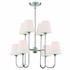 KEE-A3008-PN Crystorama Keenan 8 Light Polished Nickel Chandelier