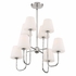 KEE-A3008-PN Crystorama Keenan 8 Light Polished Nickel Chandelier