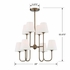 KEE-A3008-VG Crystorama Keenan 8 Light Vibrant Gold Chandelier