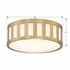 KEN-2203-VG Crystorama Kendal 3 Light Vibrant Gold Flush Mount
