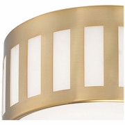 KEN-2203-VG Crystorama Kendal 3 Light Vibrant Gold Flush Mount