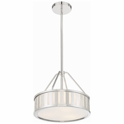 KEN-8303-PN Crystorama Kendal 3 Light Polished Nickel Mini Chandelier