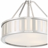 KEN-8303-PN Crystorama Kendal 3 Light Polished Nickel Mini Chandelier