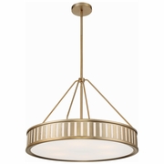 KEN-8306-VG Crystorama Kendal 6 Light Vibrant Gold Chandelier