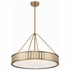 KEN-8306-VG Crystorama Kendal 6 Light Vibrant Gold Chandelier
