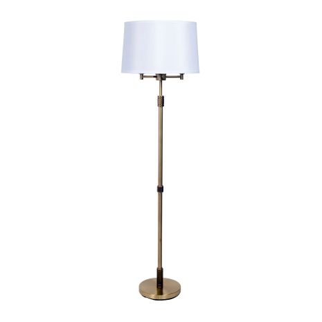 KL300-BB House of Troy Killington Brushed Brass 6-Way Floor Lamp With Hardback Shade