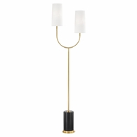 L1407 Hudson Valley Vesper 2 Light Marble Floor Lamp