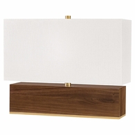 L1475 Hudson Valley Waltham 1 Light Table Lamp W/ Light Walnut