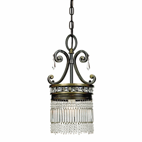 LI1510DE-R Quoizel Lighting Lisette Chain Hung Piccolo Pendant (CLEARANCE ITEM)