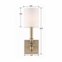 LLO-481-AG Crystorama Lloyd 1 Light Aged Brass Sconce