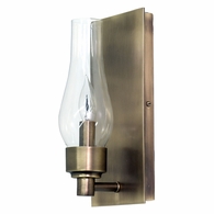 LS201-AB House of Troy Lake Shore Wall Sconce Antique Brass